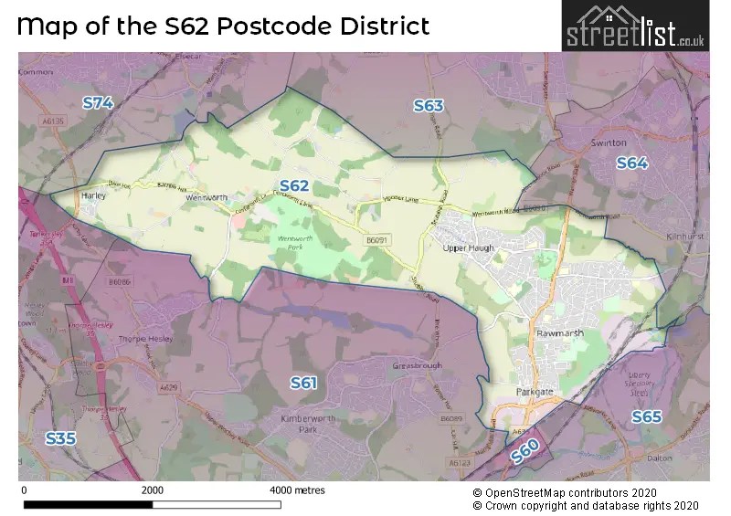 S62 is the Postcode for Rawmarsh