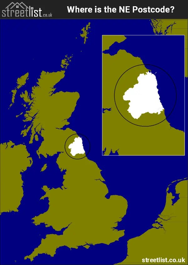 NE Postcode Area Learn about the Newcastle upon Tyne NE Postal Area