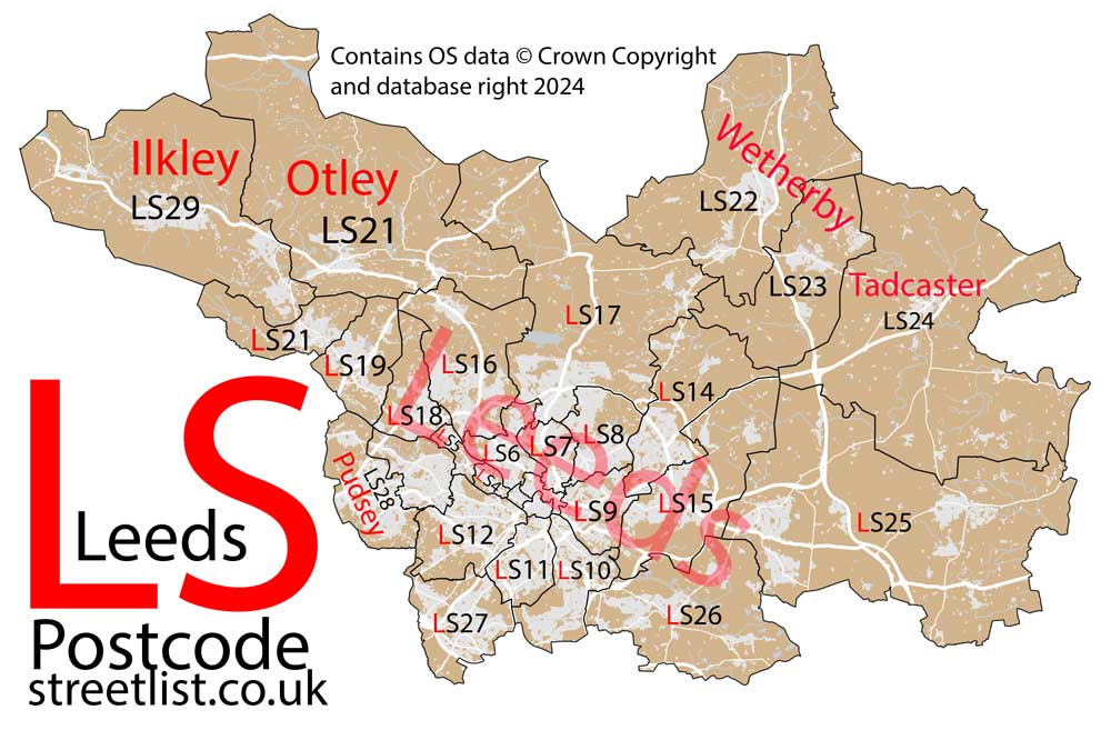 LS Postcode Area Learn about the Leeds Postal Area