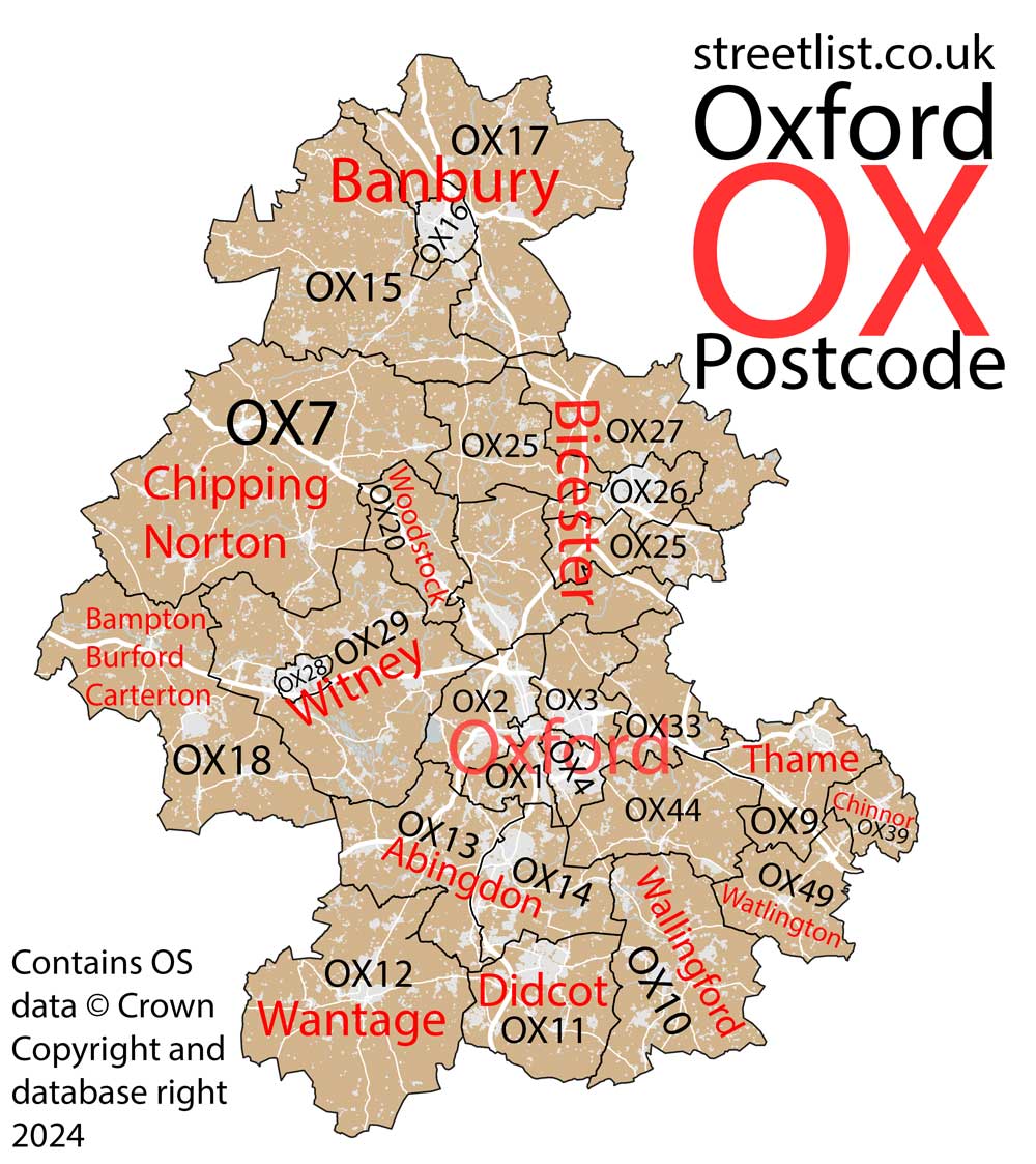 OX Postcode Area Learn about the Oxford Postal Area