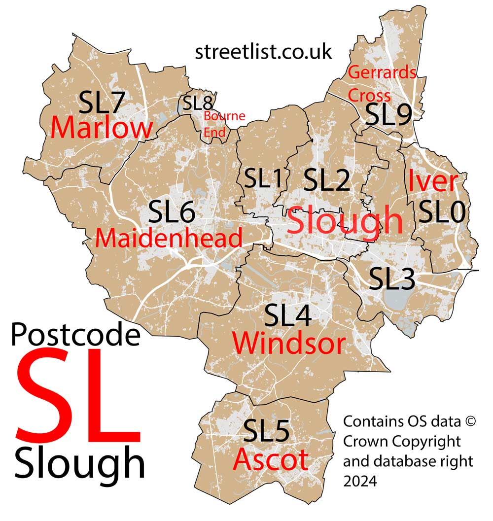 SL Postcode Area Learn about the Slough SL Postal Area