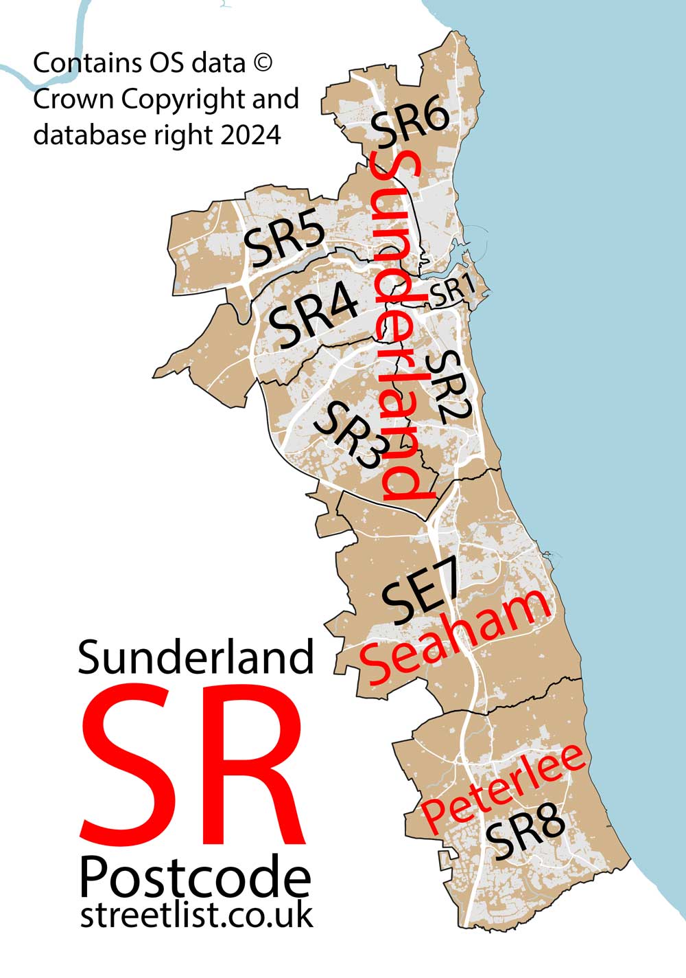 SR Postcode Area Learn about the Sunderland Postal Area