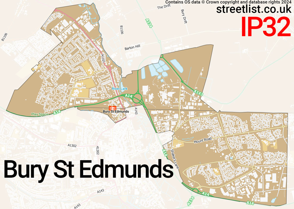 IP32 is the Postcode for Bury St. Edmunds