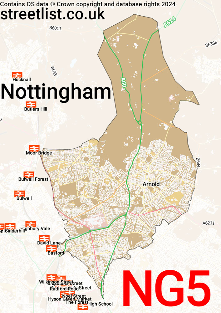 NG5 Postcode District