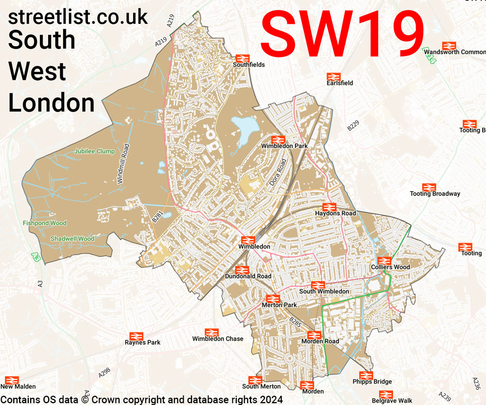 SW19 Postcode District