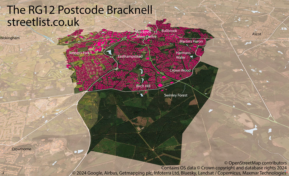 RG12 is the Postcode for Bracknell