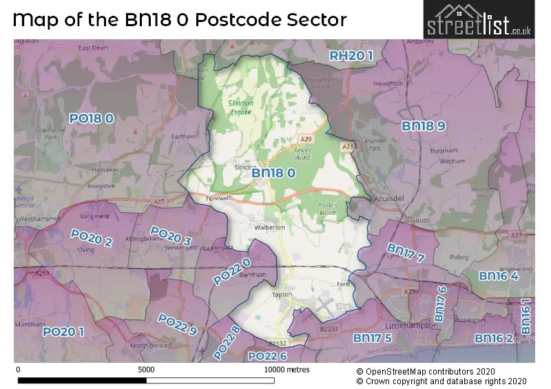 Explore The BN18 0 Postcode Sector House Prices, Attractions & More