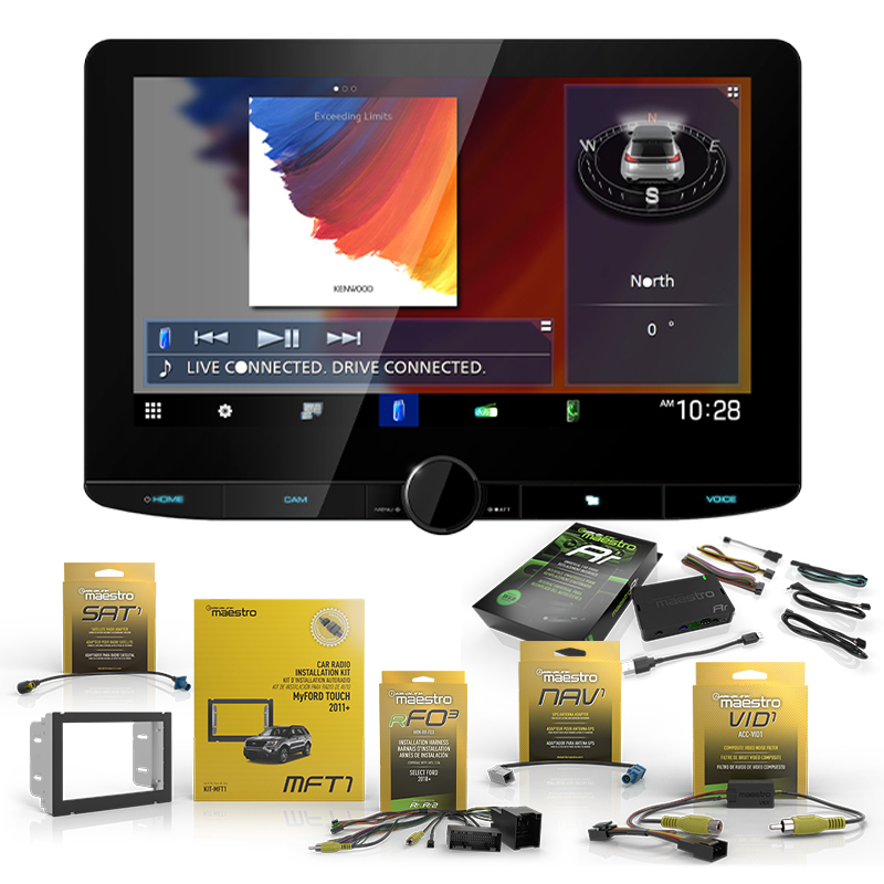 Kenwood DMX9720XDS 10.1" Multimedia Unit with iDatalink Maestro Kit To