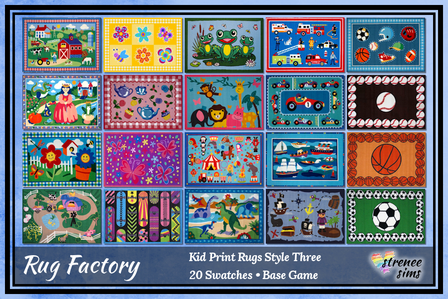 Rug Factory Kid Rugs Set 2 with Bonus! » strenee sims