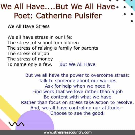 10 Poems About Stress, find ways to bring stress relief