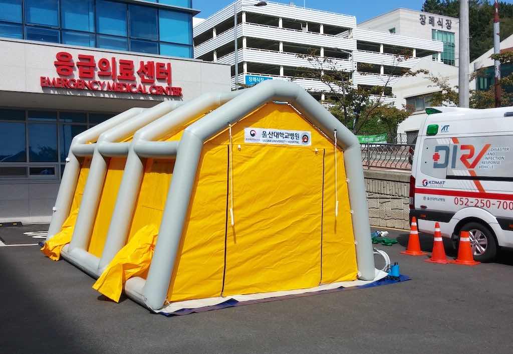 Inflatable Decontamination Shower Tents in Military Trials Stretch