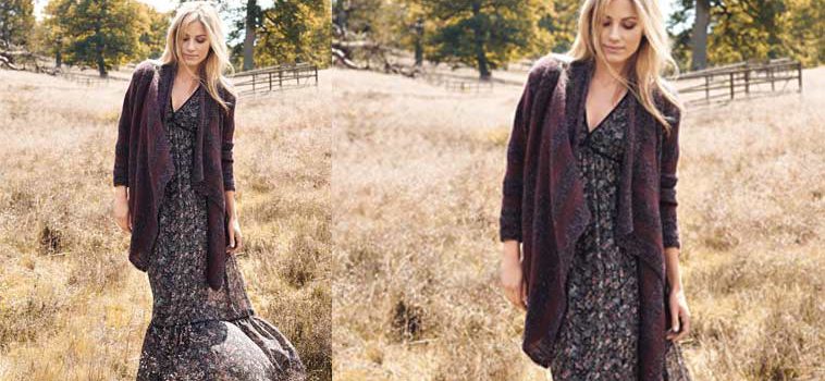 Anleitung Poncho mit Lochmuster