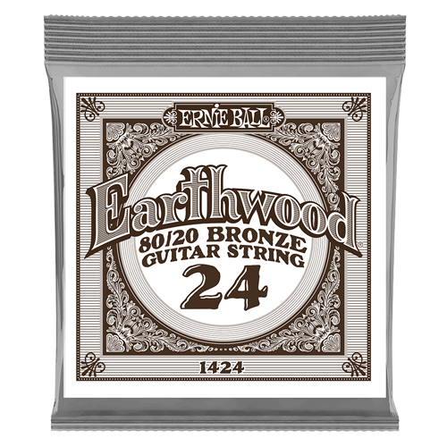 Ernie Ball P01424 80/20 Bronze .024, Single Acoustic Guitar String