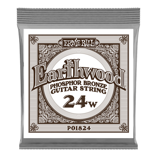 Ernie Ball P01824 Phosphor Bronze .024, Single Acoustic Guitar String