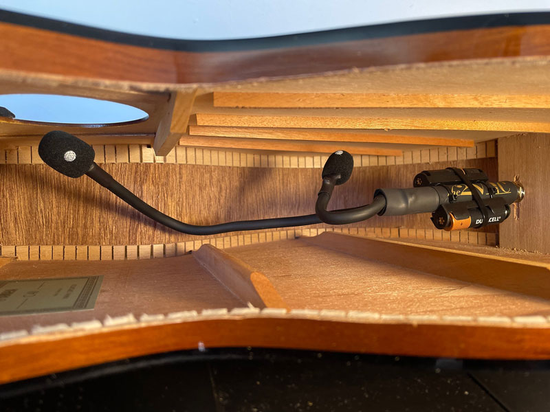 the2MicEndpin Dual Microphones for Classical and Acoustic Guitars