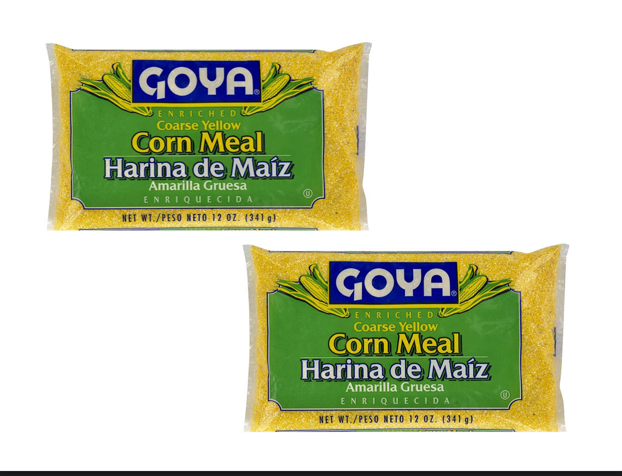 PACK OF 2 Goya Coarse Yellow Corn Meal, Harina de Maiz Gruesa 12 Oz eBay