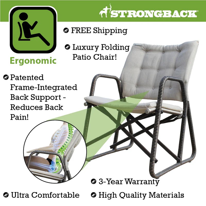 Strongback Patio Chair on Sale