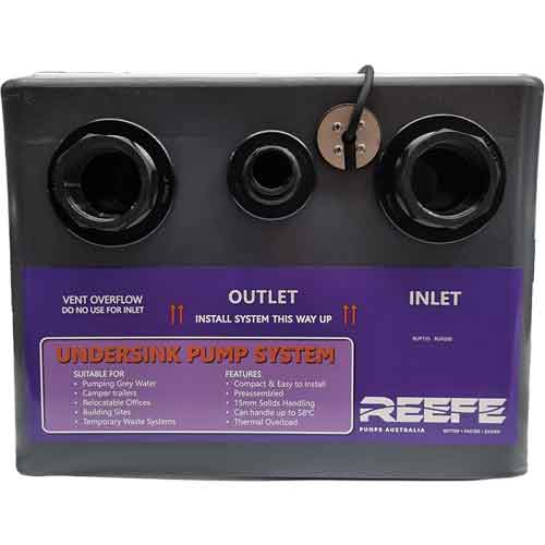 Under Sink Pump System for removing dirty waste water