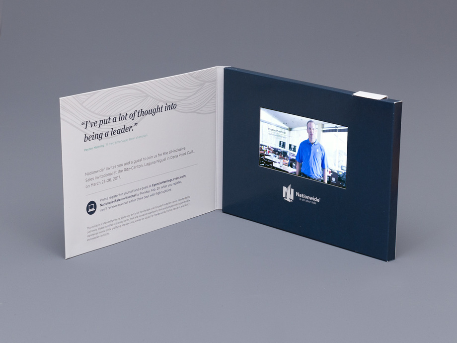 Video Invitation Mailer for Nationwide Financial