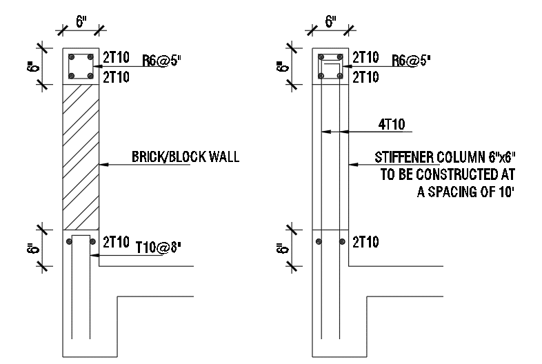 Parapet Wall Detail Drawing