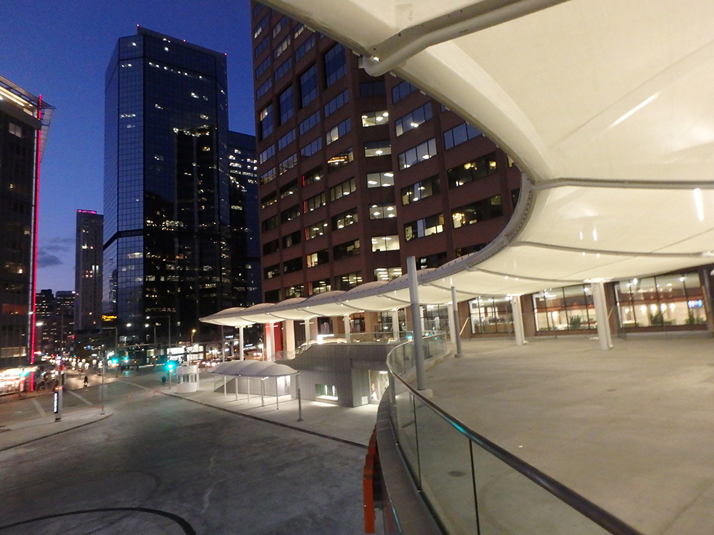 Canopy Installed at Denver Civic Center Station — Structurflex