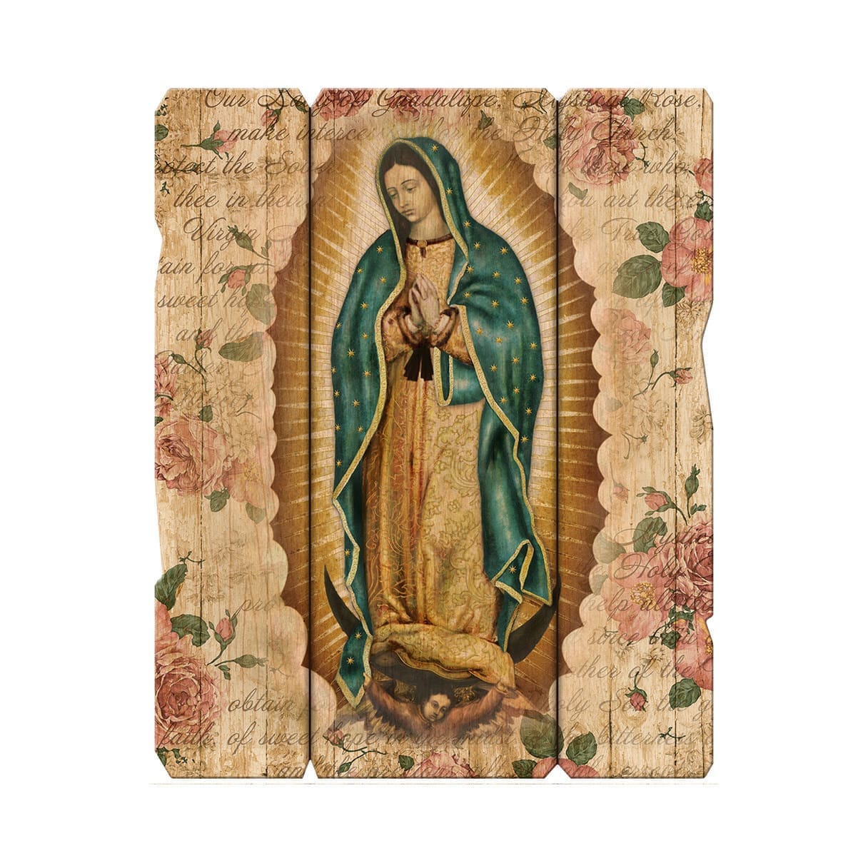 Our Lady of Guadalupe vintage plaque St. Scholastica Monastery
