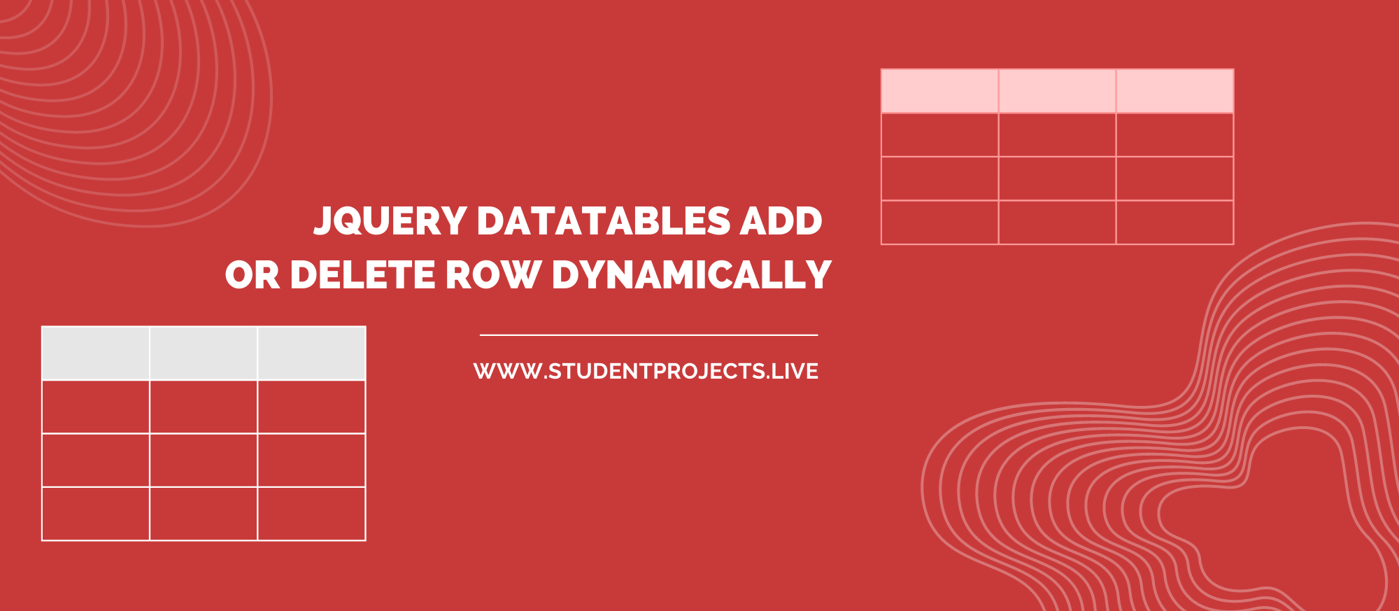 Jquery Datatables Add or Delete row Dynamically Student Projects Live