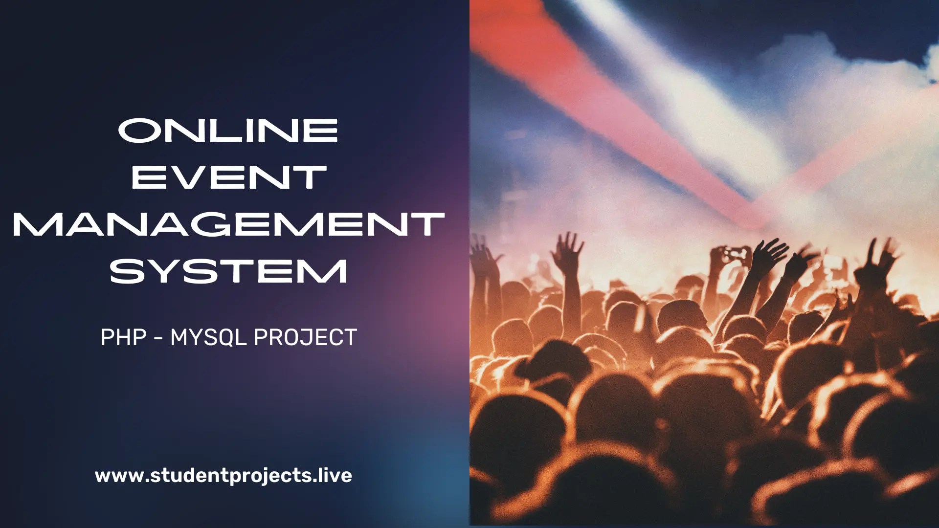 Online Event Management System Student Projects Live