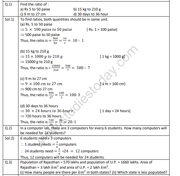 Cbse Class 7 Maths Comparing Quantities Worksheets Pdf Donald Lawlor's Math Worksheets