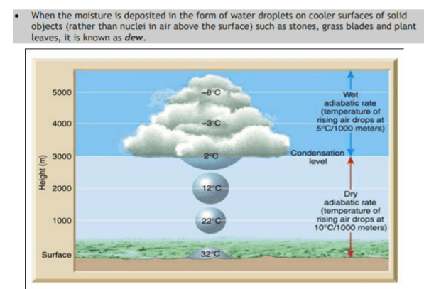 CBSE Class 11 Geography Water In The Atmosphere Notes Concepts for