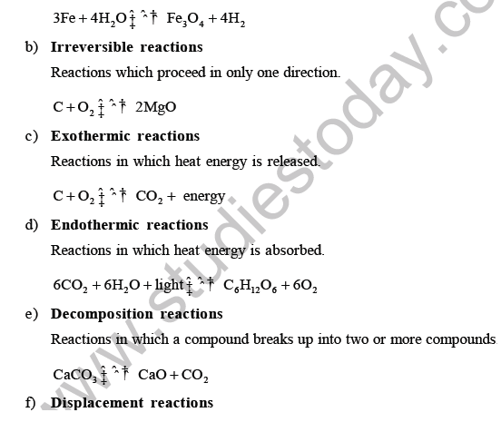 Types Of Chemical Reaction Worksheet Ch 7 / Fillable Online Chapter