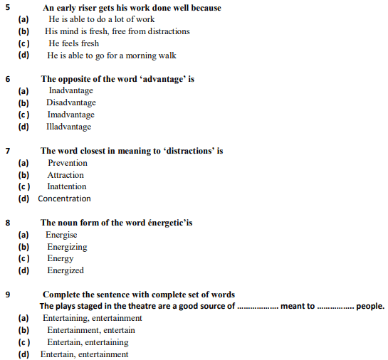 CBSE Class 9 Language Conventions Passage Based MCQ (1), Multiple