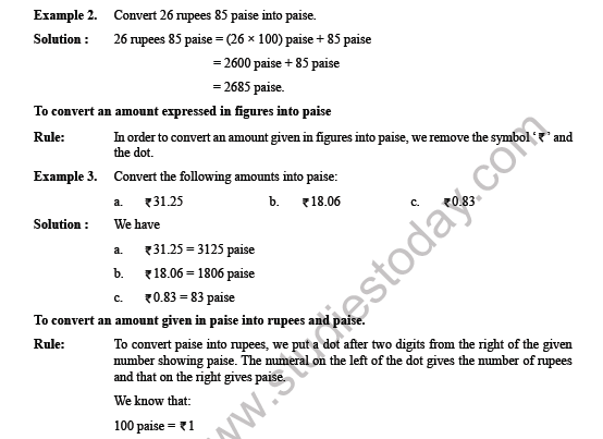 Cbse Class 4 Maths Money Worksheet