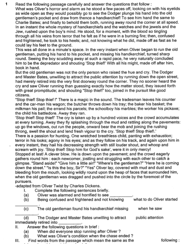 CBSE Class 9 English Communicative Question Paper Set E