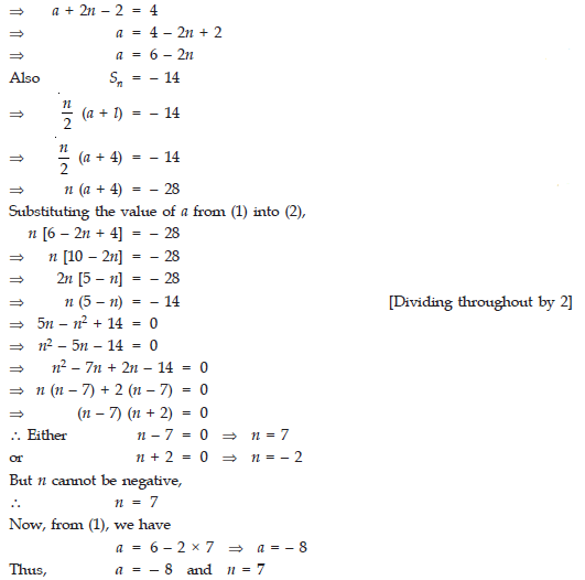 CBSE Class 10 Mathematics Arithmetic Progressions Worksheet Set B