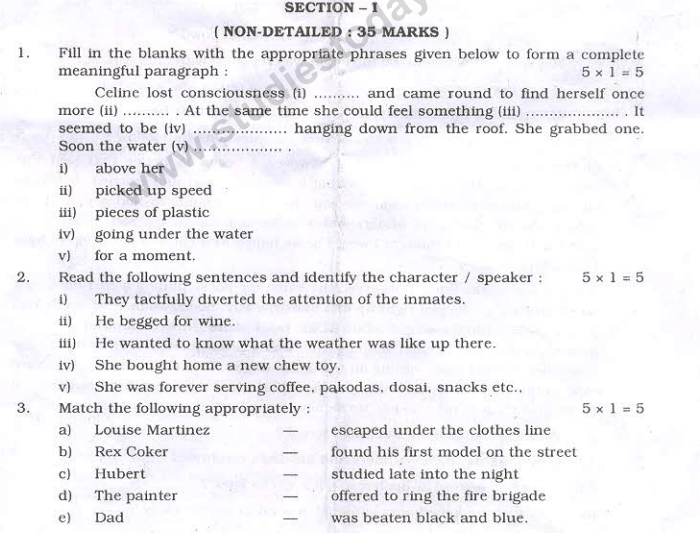 CBSE Class 10 English Question Paper 2012 (6)