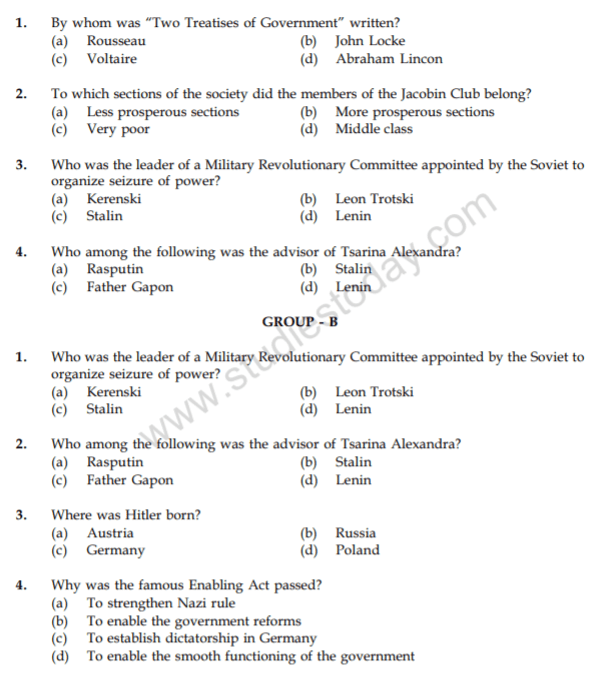 CBSE Class 9 Social Science Question Paper Set J