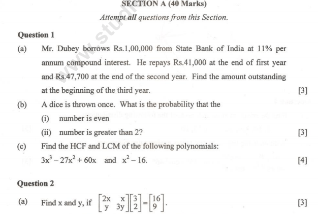 Grade 10 Mathematics Past Papers & Memos Maths 101