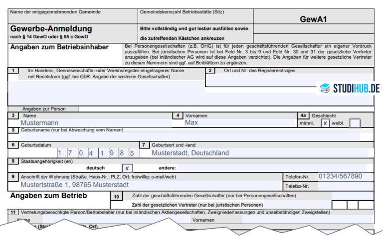 Gewerbe Anmelden Formular Nrw | losformathens online formulare