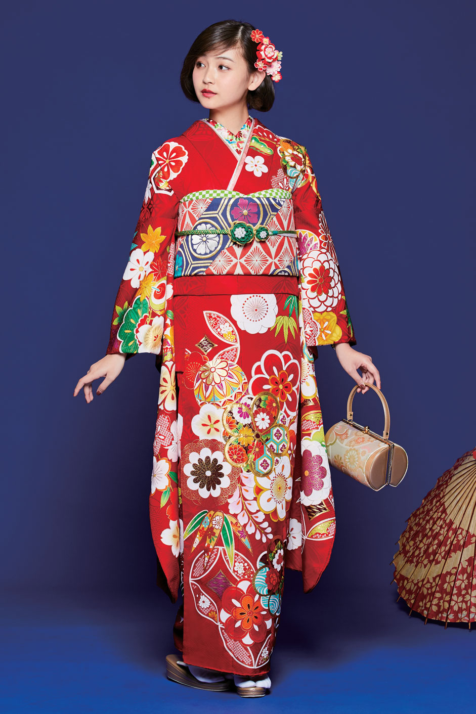 花音 和泉市の成人式の前撮り・振袖レンタルはトータルフォトスタジオウイン