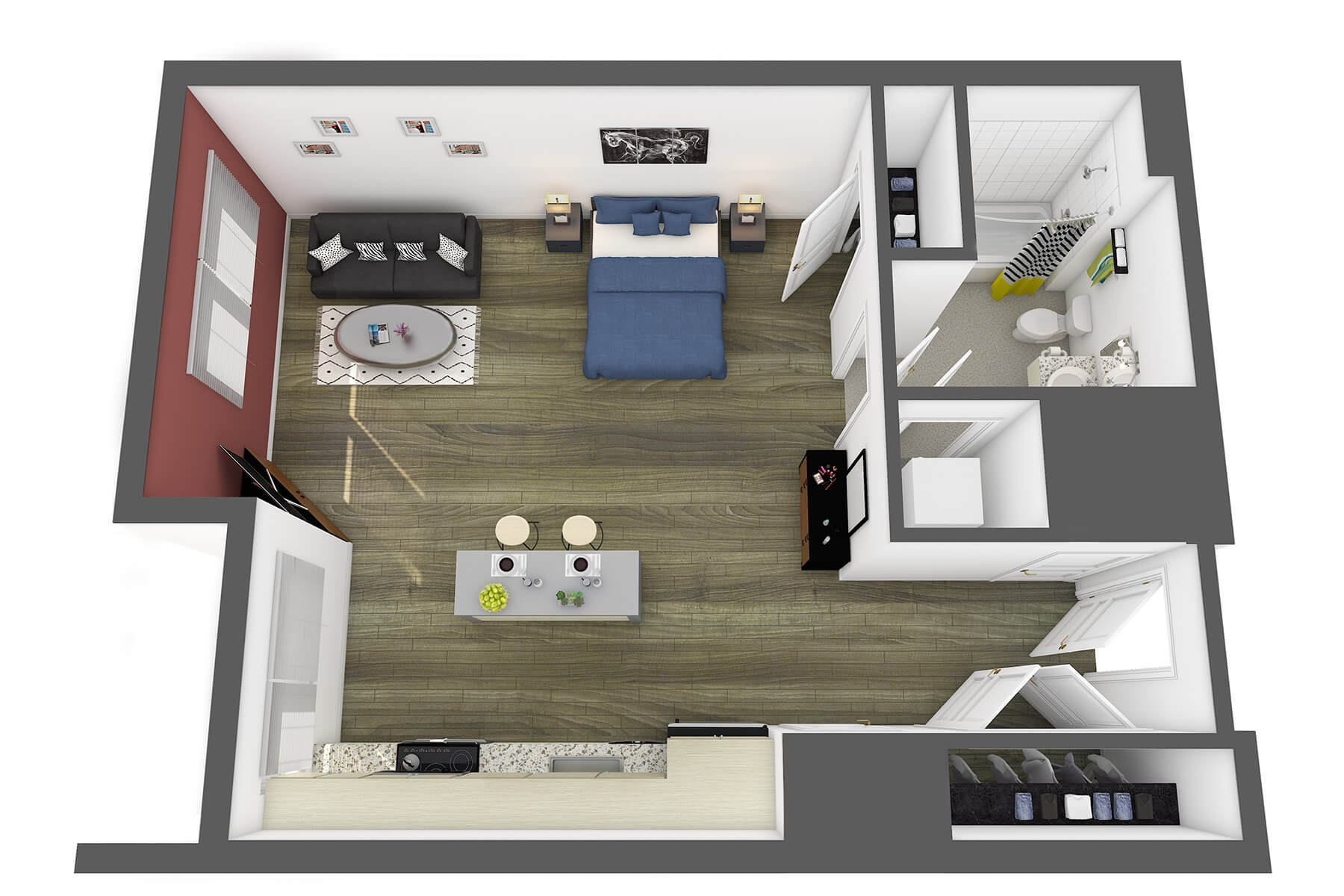 Floor Plans & Pricing Studio 3807 Apartments