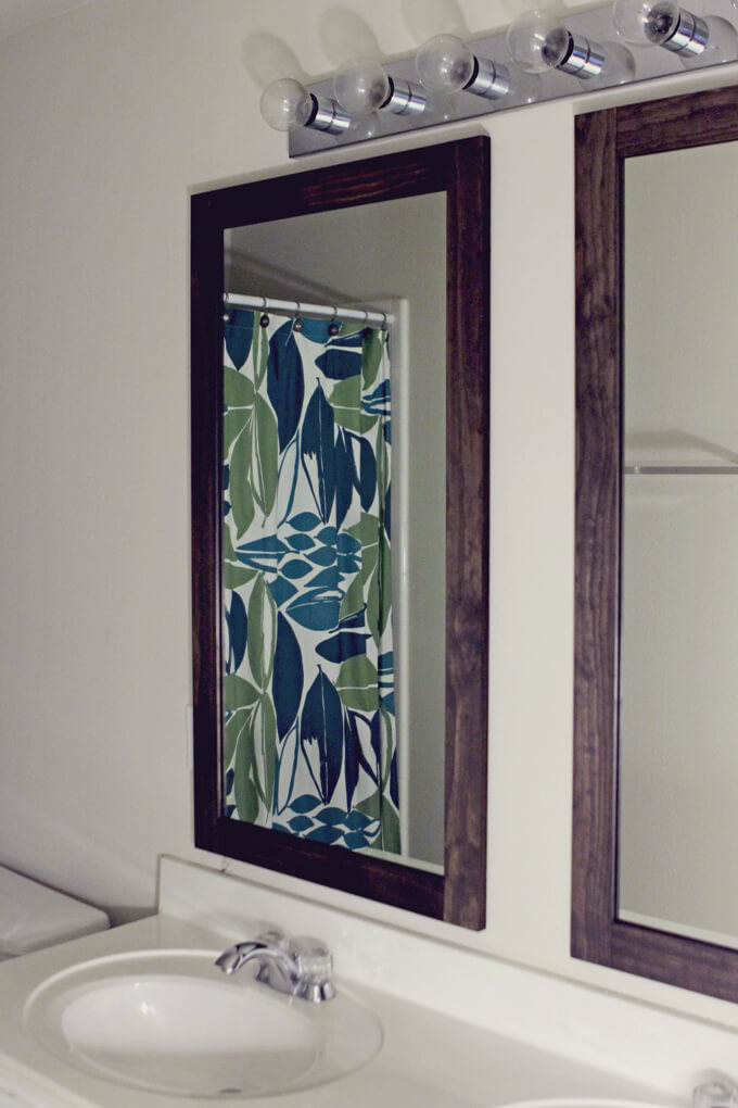 How to Frame Bathroom Mirrors Gray House Studio
