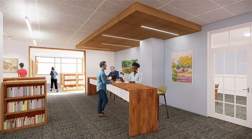 Sandwich Public Library Renovation studioMLA Architects