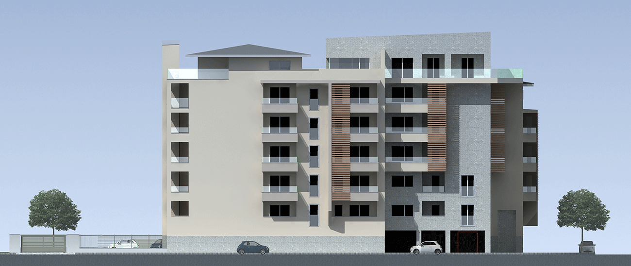 Nuovo edificio residenziale realizzazione appartamenti