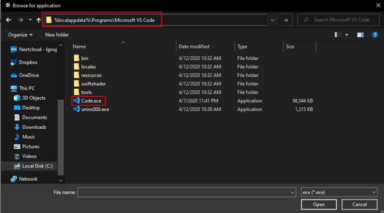 Guide d’installation Vs Code StudioXP