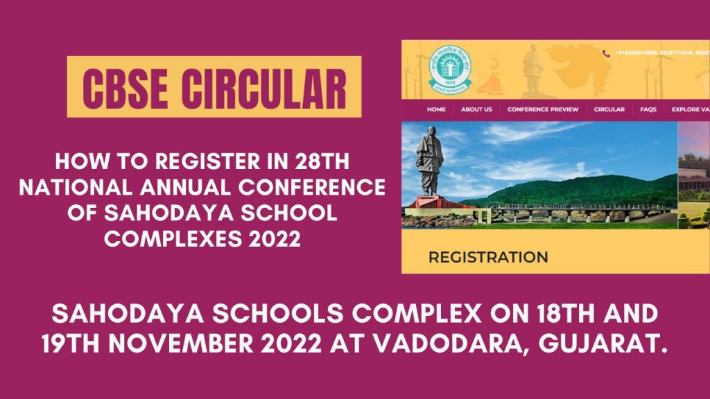 CBSE Circular How to Register in 28th National Annual Conference of