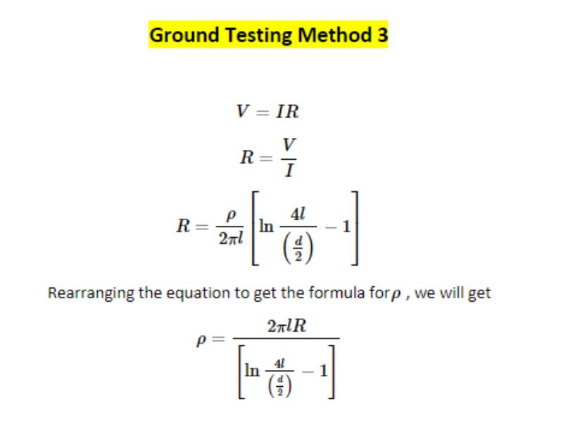 Grounding Resistance Testing Methods Study for FE