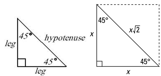 Geometry Help Lord of the 454590 Triangle