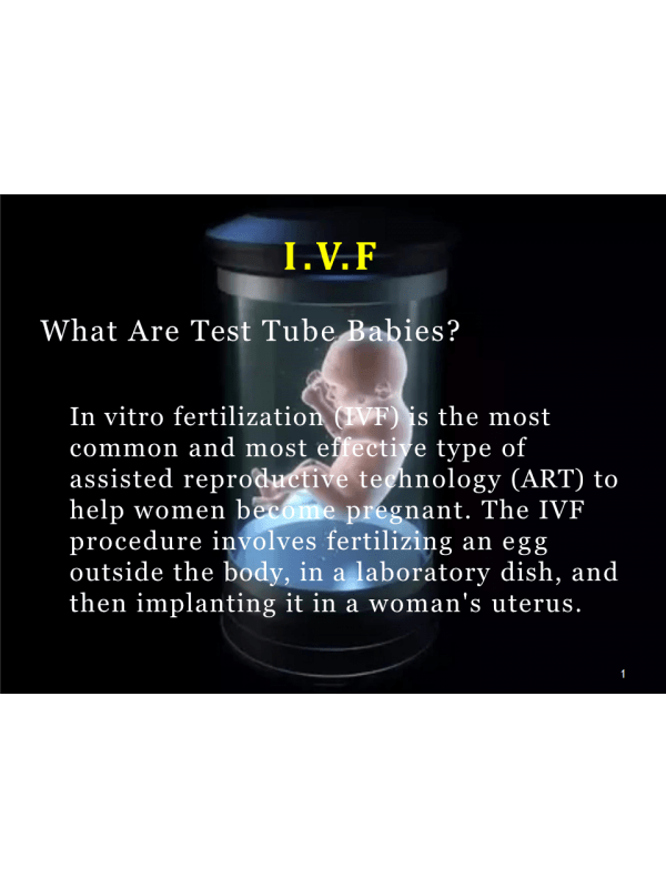 Test Tube Babies Course Resources