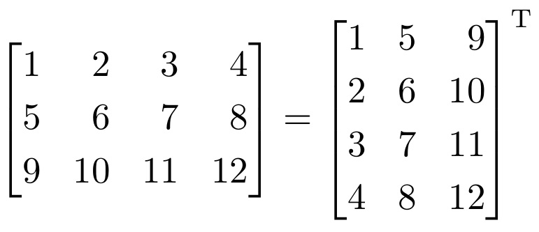Transpose of a matrix in java StudyMite